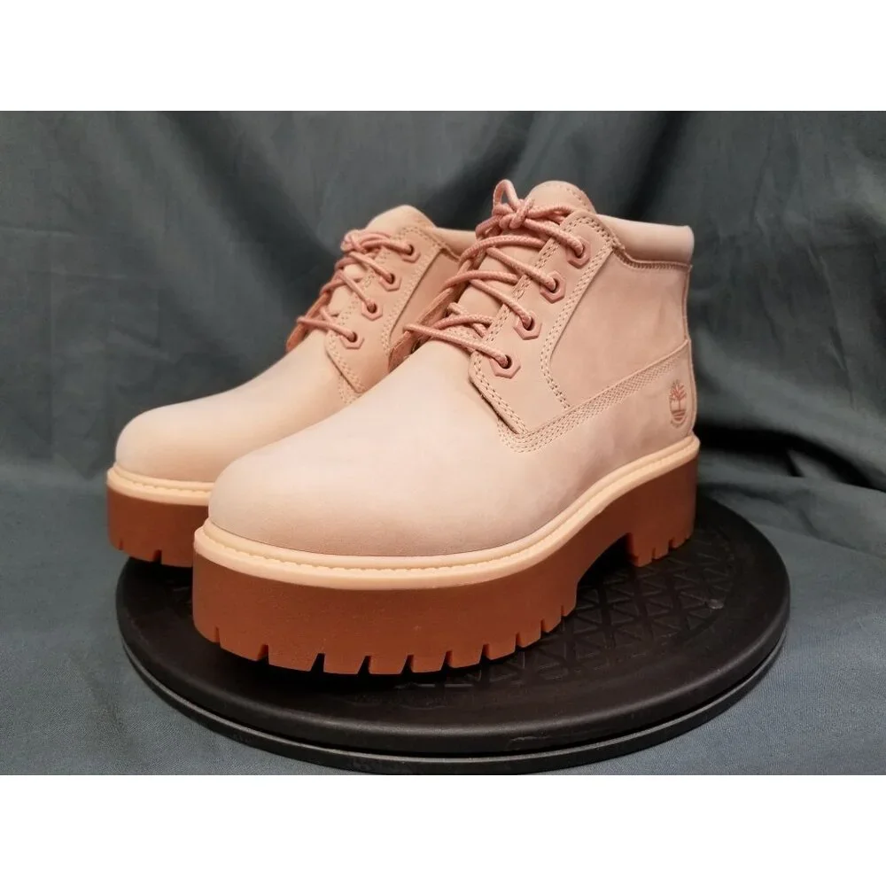 Timberland Girls Nellie Stonestreet Platform Boots Pink Size 4.5 NEW IN BOX! - Picture 4 of 12